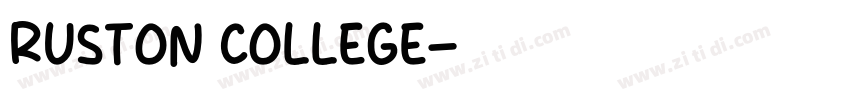 Ruston College字体转换